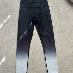 Gradient Black and Gray Women's Leggings